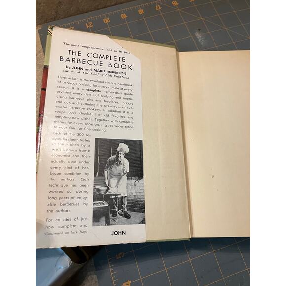 The Complete Barbecue Book HARDCOVER Dust Jacket ROBERSON DIY First Edition 1951 - Picture 5 of 10
